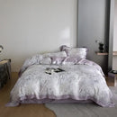 Elegant mint floral eucalyptus fiber bedding set bedroom decor