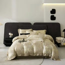 Elegant mint floral eucalyptus fiber bedding set bedroom decor