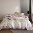 Elegant mint floral eucalyptus fiber bedding set bedroom decor