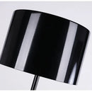 Elegant mushroom black floor lamp living room warm glow interior