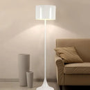 Elegant mushroom black floor lamp living room warm glow interior