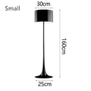 Elegant mushroom black floor lamp living room warm glow interior