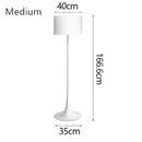 Elegant mushroom black floor lamp living room warm glow interior