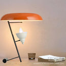 Elegant nordic desk lamp orange & black bedroom light