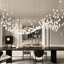 Elegant Petal Chandelier with Ceramic Finish for Modern Interiors