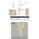 Elegant Petal Chandelier with Ceramic Finish for Modern Interiors