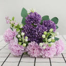 Elegant pink hydrangea decorbites daisy bouquet living room decor