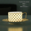 Elegant red & gold porcelain coffee set dining room tea service