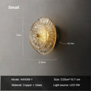 Elegant ribbed glass and gold wall sconces for living room