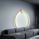 Elegant round gold wall sconces for bedroom indoor lighting