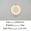 Elegant round gold wall sconces for bedroom indoor lighting