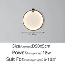 Elegant round gold wall sconces for bedroom indoor lighting