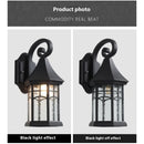 Elegant Sand Black Wall Lamp Decorative with LED and Bubble Glass Finish