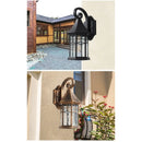 Elegant Sand Black Wall Lamp Decorative with LED and Bubble Glass Finish