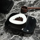 Elegant white ceramic dose trays and tea spoon set for kitchen