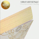 Elegant white guest book with bronzing detail – wedding reception