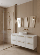 Gold Wall Brass Mirror - Triangle Mirror