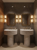 Gold Rectangle Mirror - Handmade Bathroom Mirror
