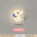 Elephant cartoon wall light for baby room pe lampshade