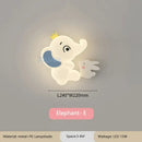 Elephant cartoon wall light for baby room pe lampshade
