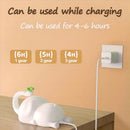 Elephant silicone night light bedroom decor with green clover