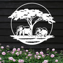 Elephant with Calf in the Serengeti Sign