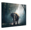 Elephant Print Metal Wall Art – Wildlife Safari Animal Nature Home Decor