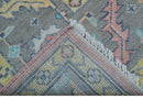 Eliane Custom Made Traditional Style Pink And Blue Hand Knotted Wool Area Rug