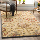 Caesar 1116 Hand Tufted Beige & Rust Wool Rug