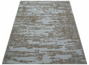 Ella Custom Made Abstract Brown And Ivory Hand Tufted wool rug