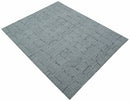 Ella Custom Made Contemporary Gray And Ivory Hand Tufted wool rug