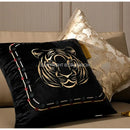 Embossed floral cushion cover champagne gold living room decor