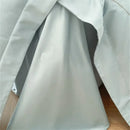 Embroidered blue butterfly flower egyptian cotton duvet cover set bedroom