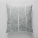 DecorBites™ Brown Grey Stripe Embroidery Cushion Cover Set, Cotton Linen, 45x45cm 60x60cm Home Decor