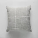 DecorBites™ Brown Grey Stripe Embroidery Cushion Cover Set, Cotton Linen, 45x45cm 60x60cm Home Decor