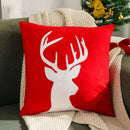 Embroidered christmas pillow covers white & gold living room decor