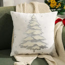 Embroidered christmas pillow covers white & gold living room decor