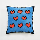 Embroidered daisy dandelion cushion cover white living room decor