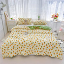 Embroidered double gauze rabbit print quilt bedroom comforter