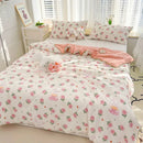 Embroidered double gauze rabbit print quilt bedroom comforter