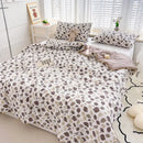 Embroidered double gauze rabbit print quilt bedroom comforter
