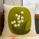 DecorBites™ Blue Hyacinth Square Pillowcase, Non-Scripta Design, Modern Home Decoration