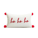 Embroidered red snowman cartoon christmas pillow covers living room