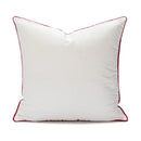Embroidered red snowman cartoon christmas pillow covers living room