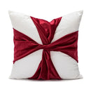 Embroidered red snowman cartoon christmas pillow covers living room