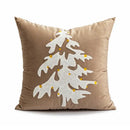 Embroidered red snowman cartoon christmas pillow covers living room