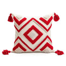 Embroidered red snowman cartoon christmas pillow covers living room