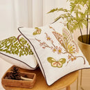 Embroidered tree cushion cover set for living room sofa