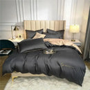 Emerald green & pink egyptian cotton bedding set bedroom duvet cover