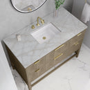 James Martin Emmeline 48" Single Bathroom Vanity, Pebble Oak